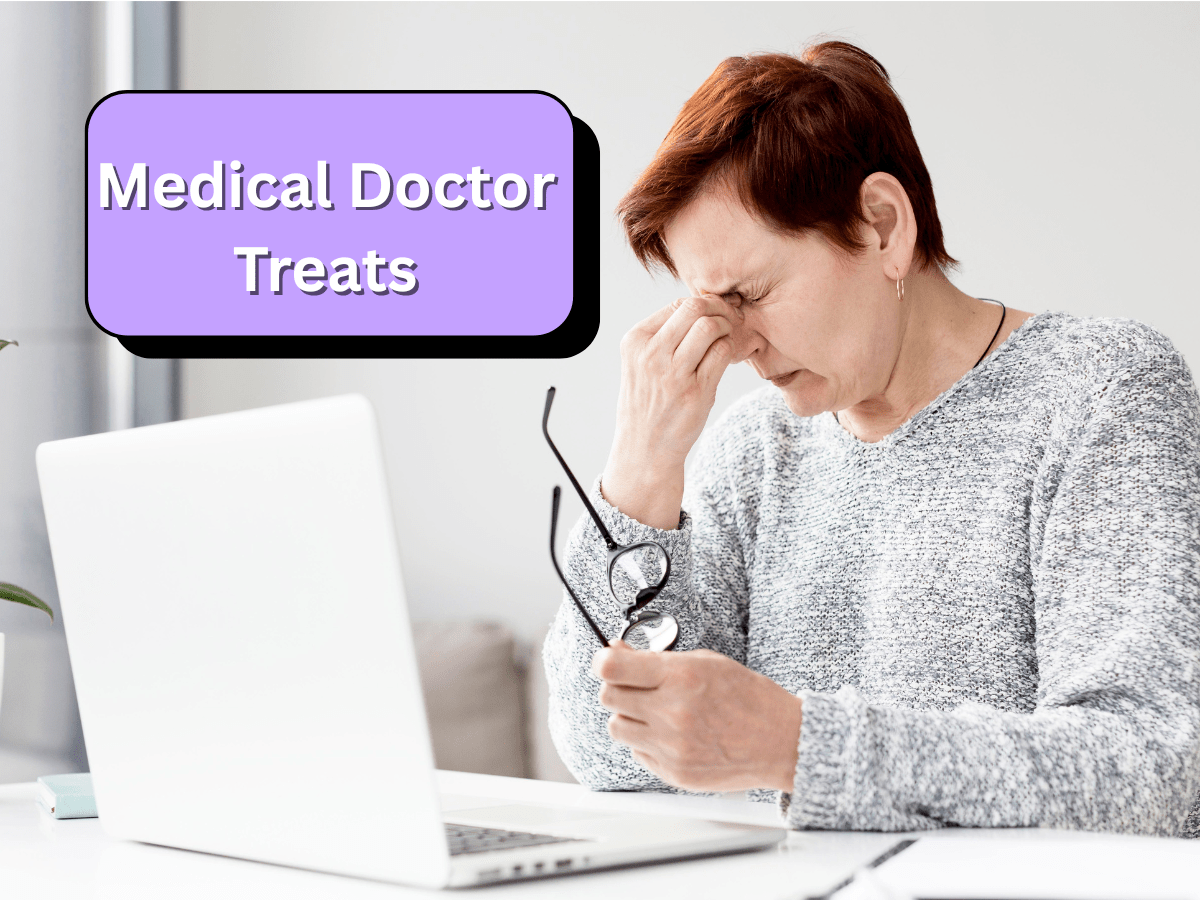 medical doctor treats